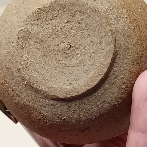 3" Grog Art Pottery Vase - Picture 3 of 5